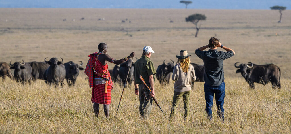 Masai Mara Walking Safari — guided walk through the conservancy wilderness