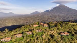 Rwanda Tours 2 Virunga volcanoes mountain range misty peaks Volcanoes National Park Rwanda gorilla trekking destination